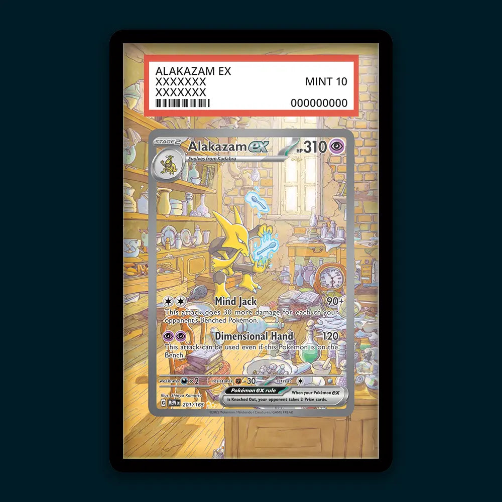 Alakazam EX - PSA Graded Display
