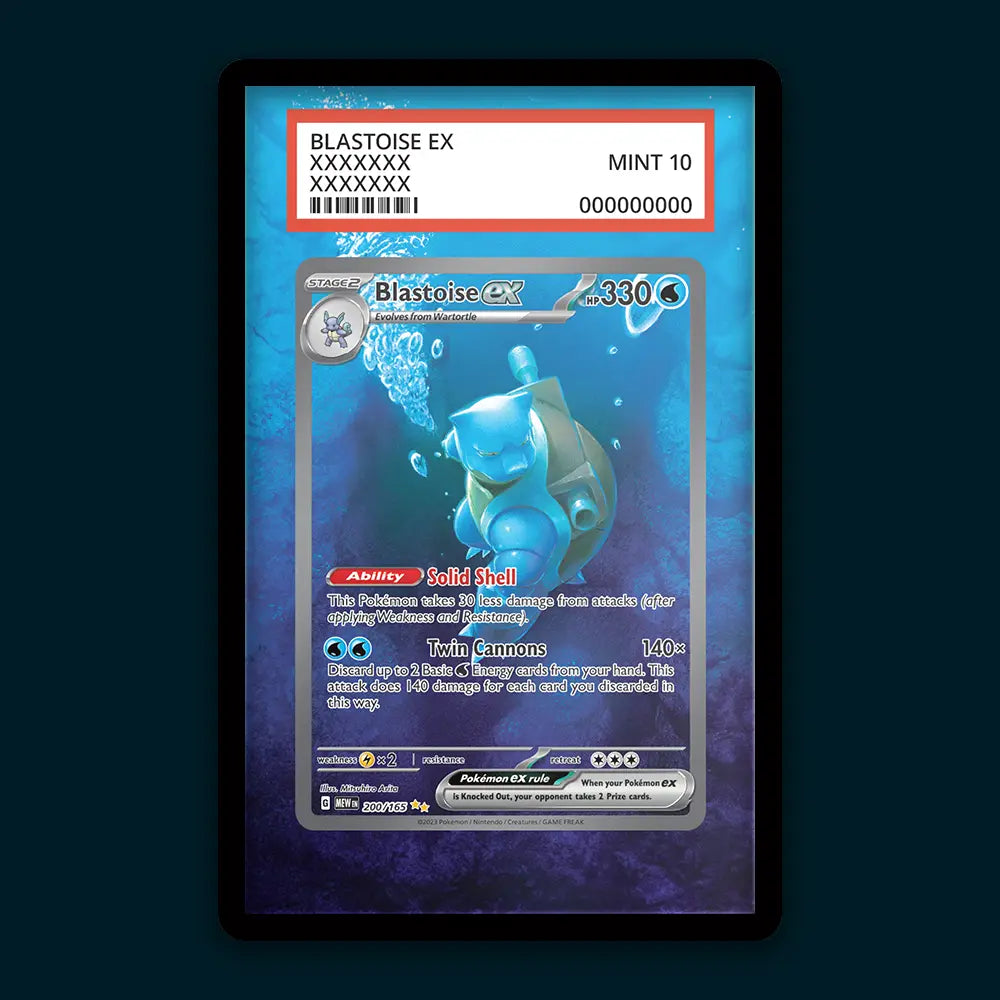 Blastoise EX - PSA Graded Display