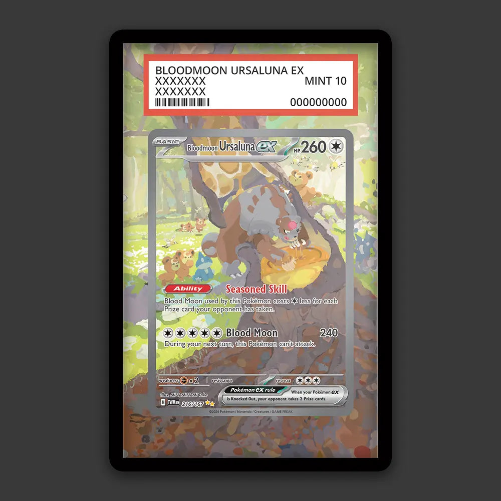 Bloodmoon Ursaluna EX - PSA Graded Display