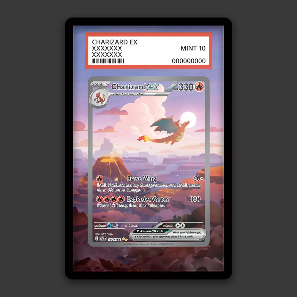 Charizard EX - PSA Graded Display