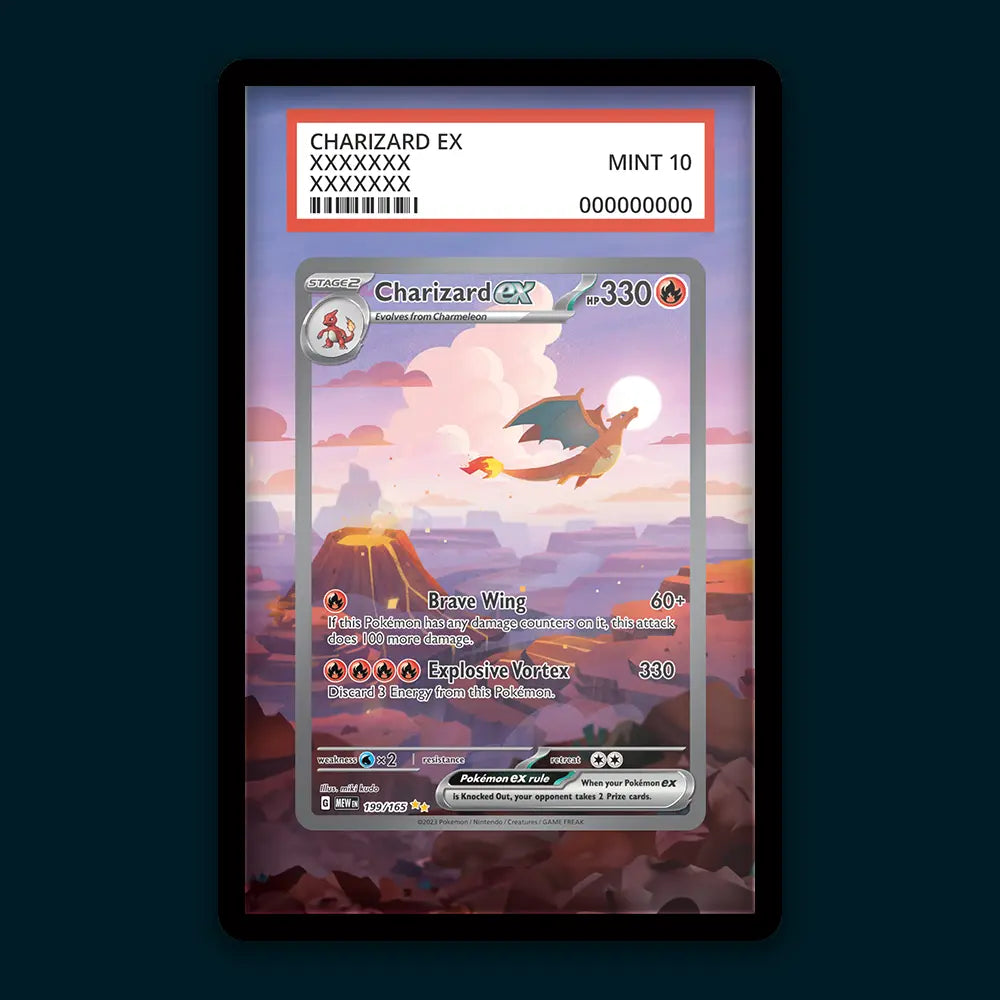 Charizard EX - PSA Graded Display