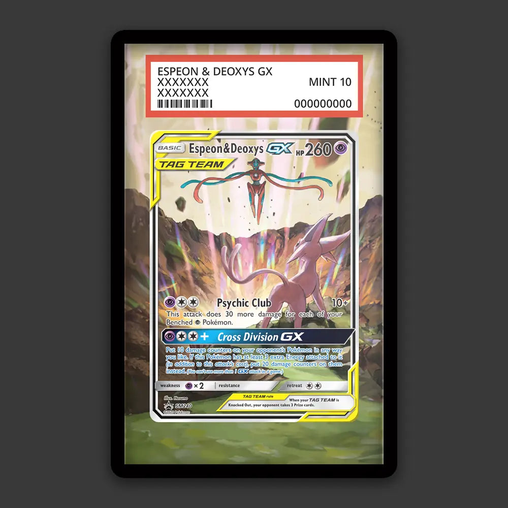 Espeon & Deoxys GX - PSA Graded Display