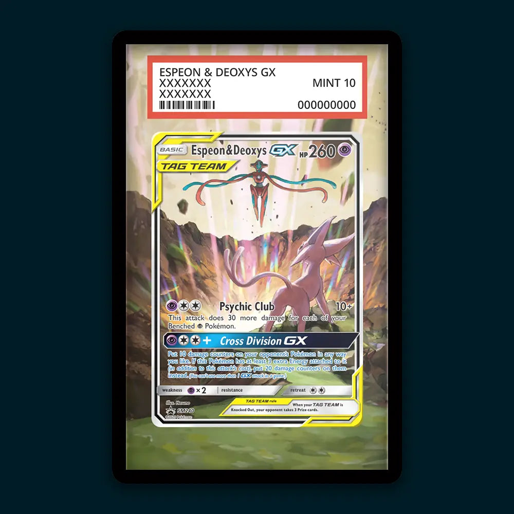 Espeon & Deoxys GX - PSA Graded Display