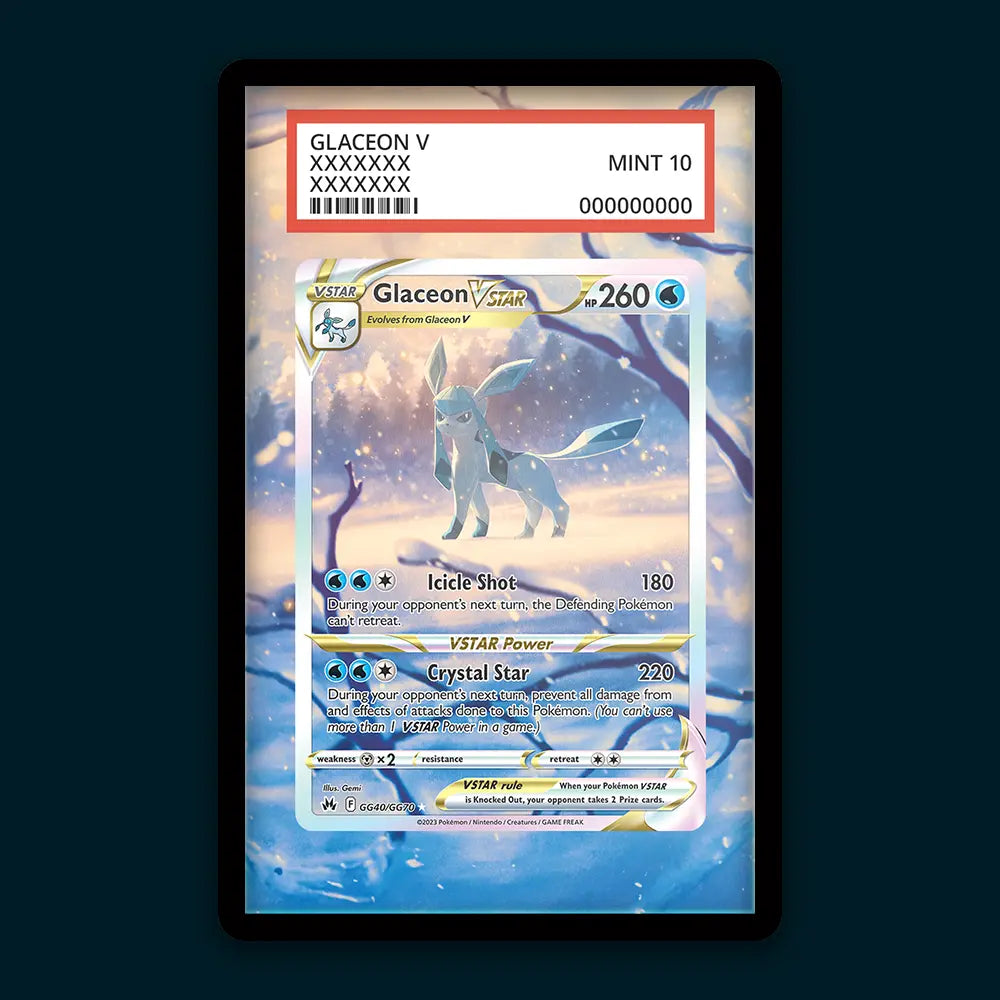 Glaceon VSTAR - PSA Graded Display