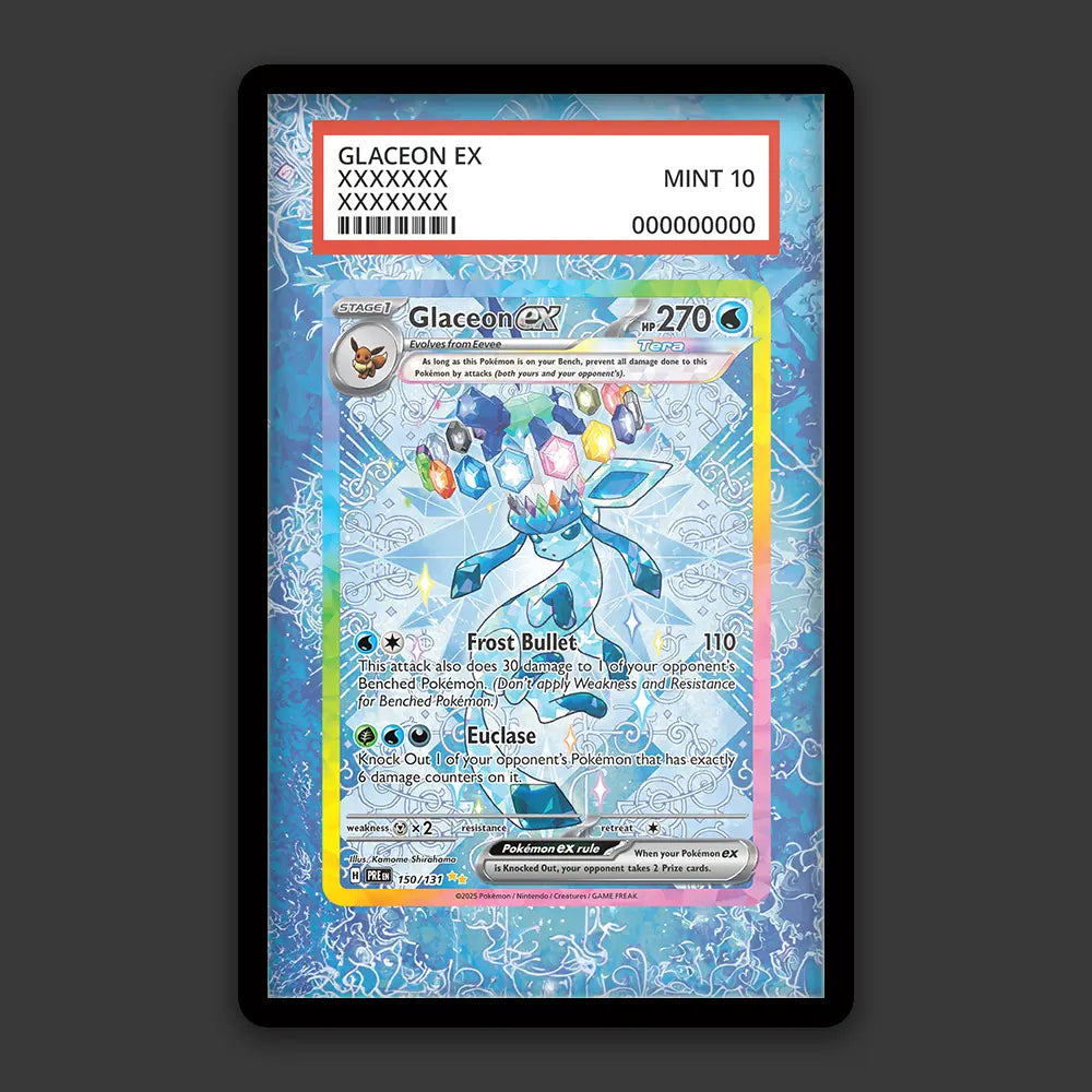 Glaceon EX - PSA Graded Display