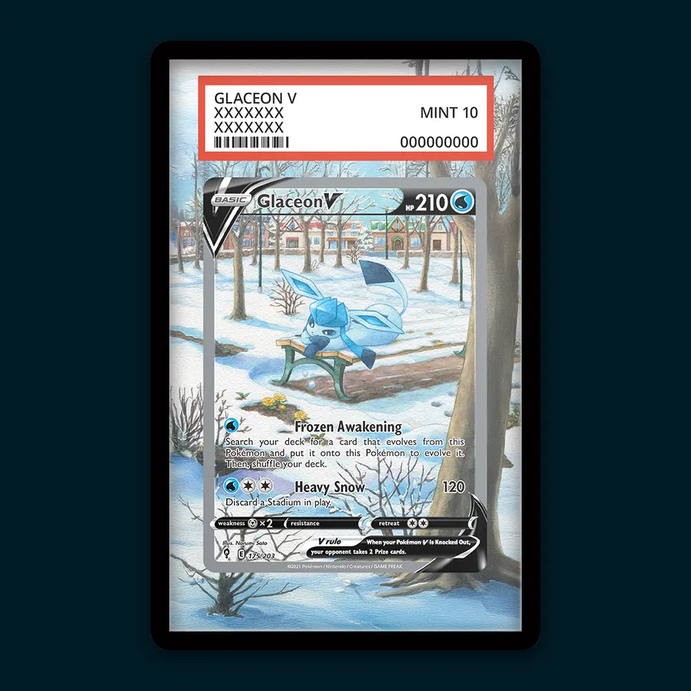 Glaceon V - PSA Graded Display