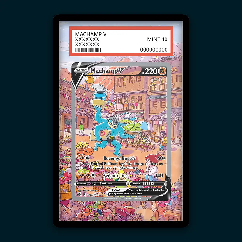 Machamp V - PSA Graded Display