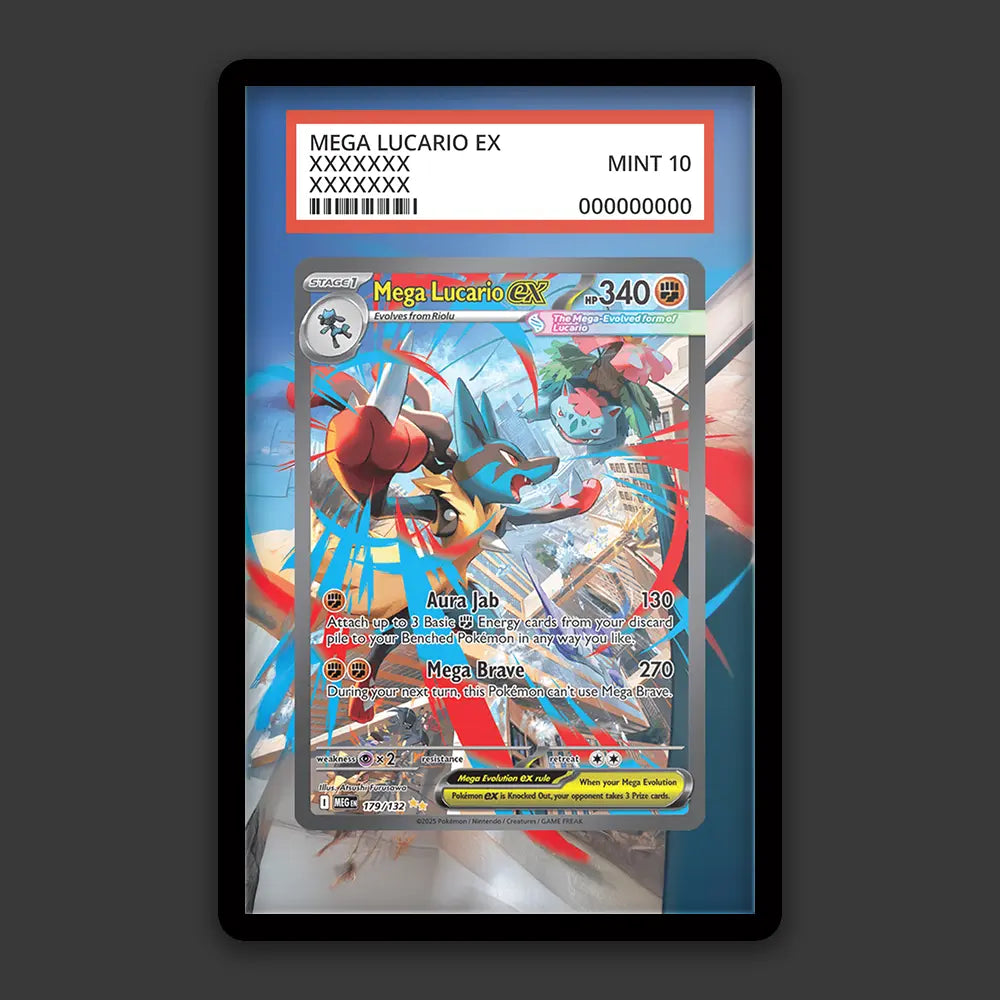 Mega Lucario EX - PSA Graded Display