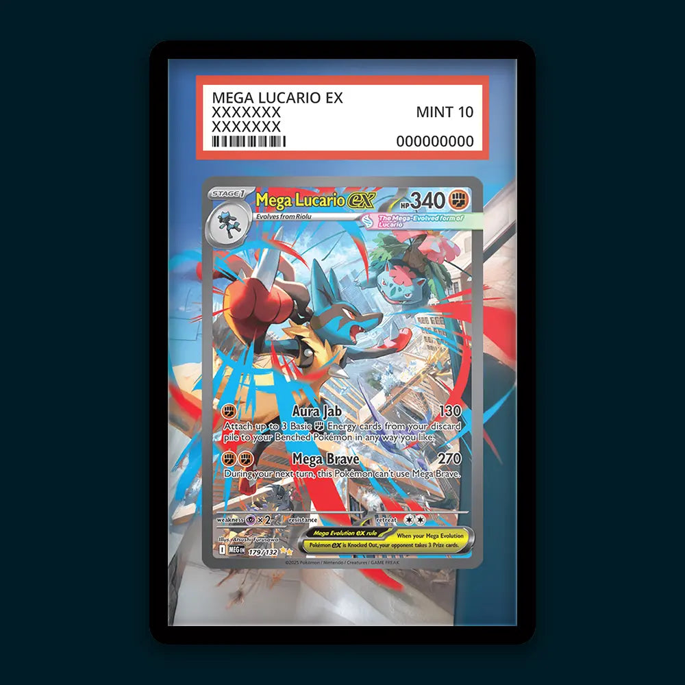 Mega Lucario EX - PSA Graded Display