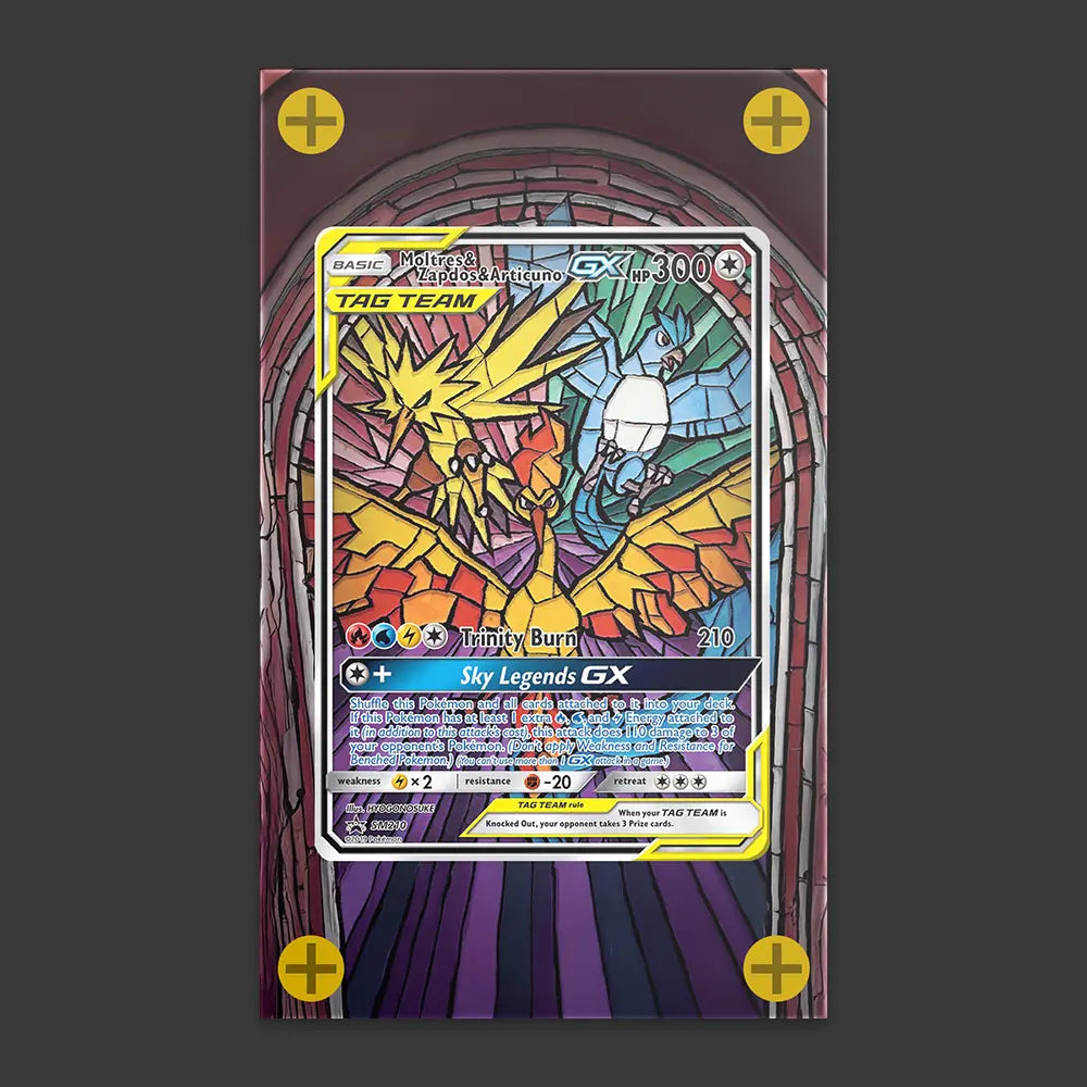 Moltres & Zapdos & Articuno GX - Art Display