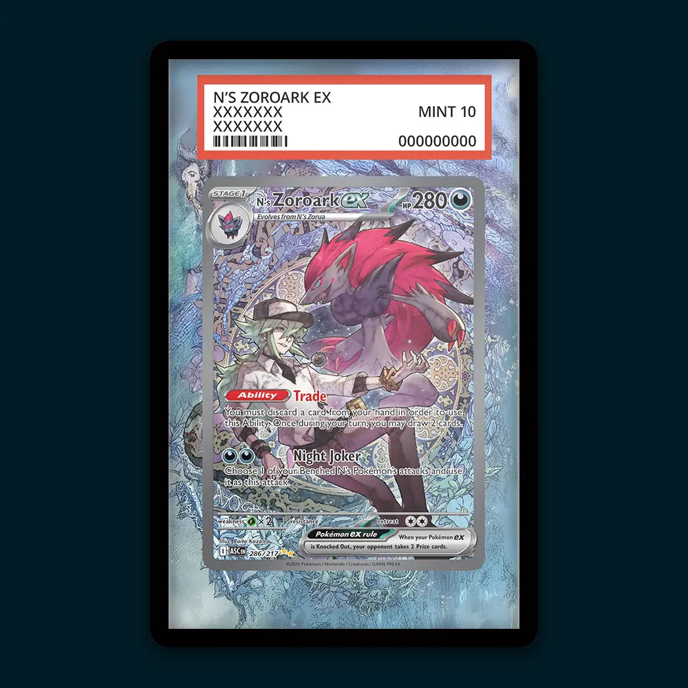 N's Zoroark EX - PSA Graded Display