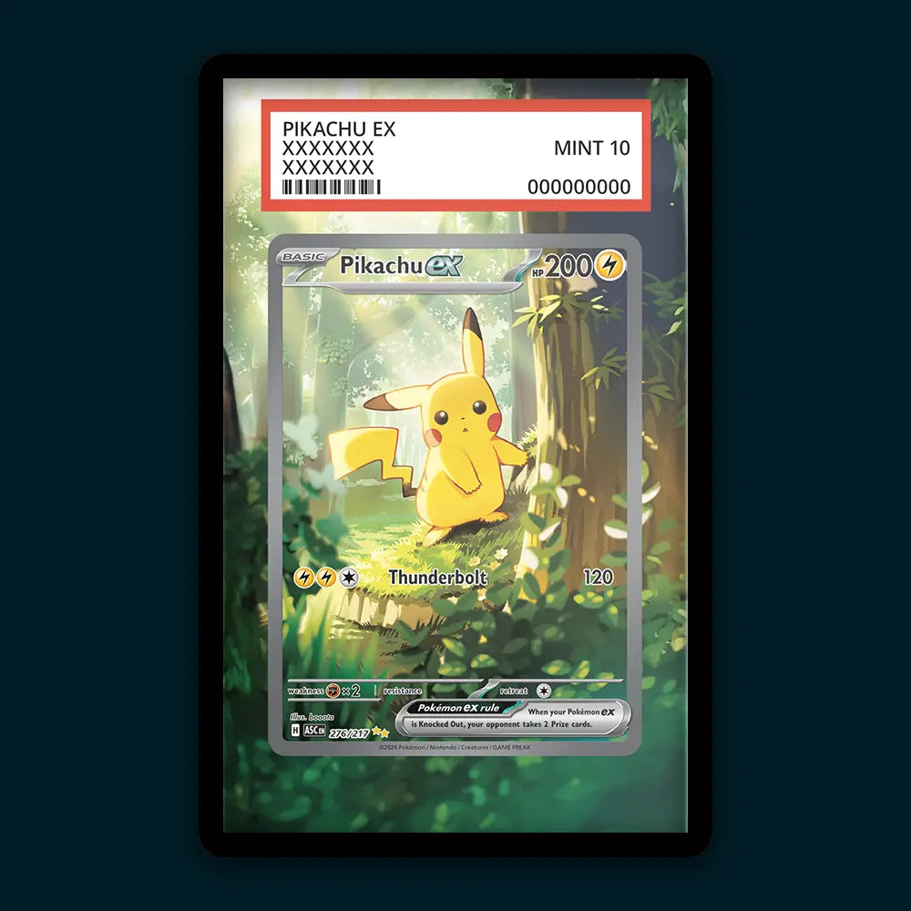 Pikachu EX - PSA Graded Display