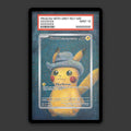 Pikachu with Grey Felt Hat - PSA Graded Display