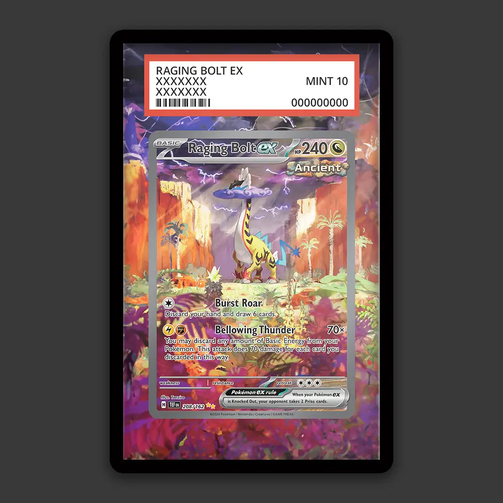 Raging Bolt EX - PSA Graded Display