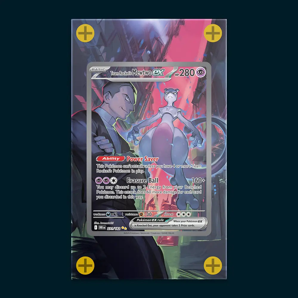 Team Rocket's Mewtwo EX - Art Display