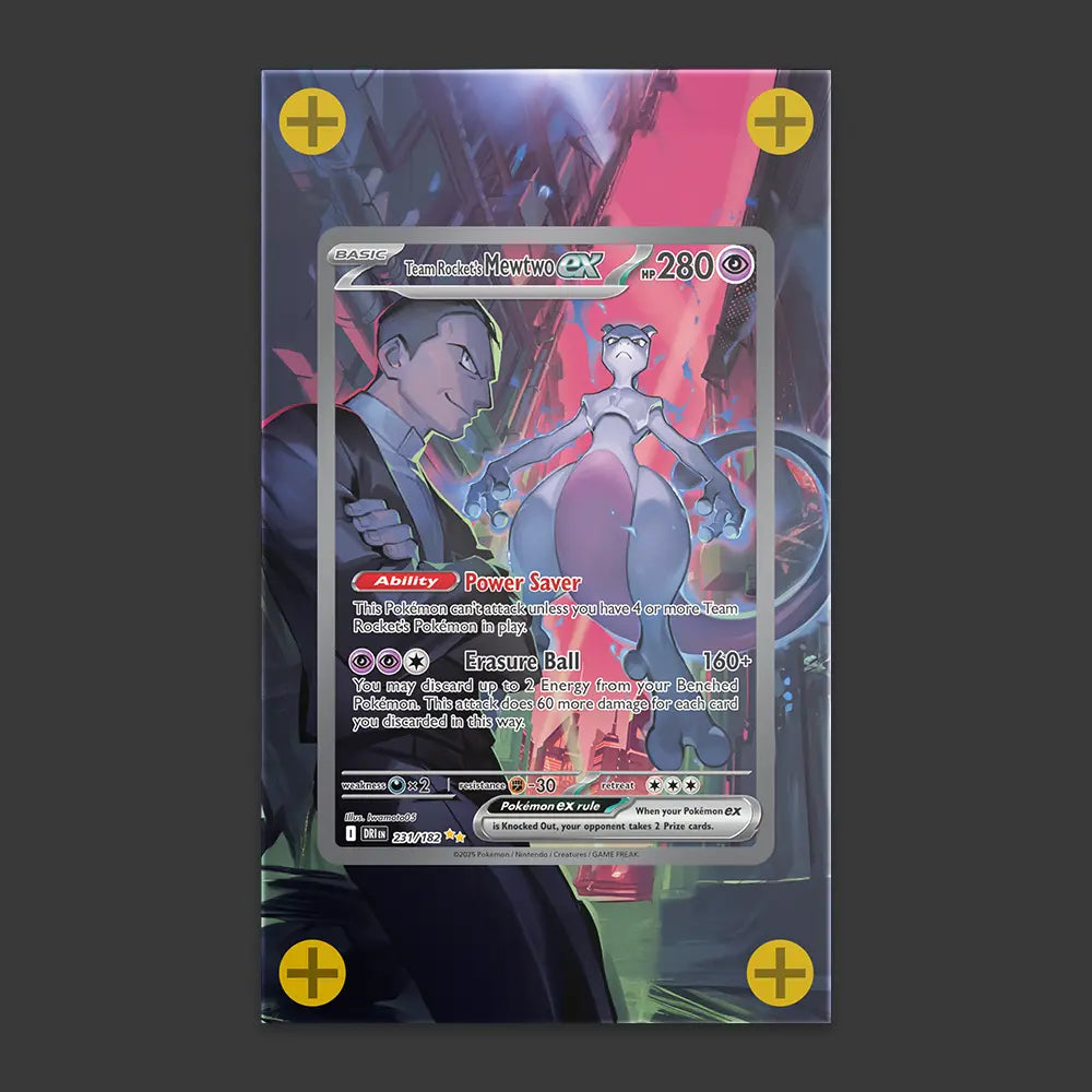 Team Rocket's Mewtwo EX - Art Display
