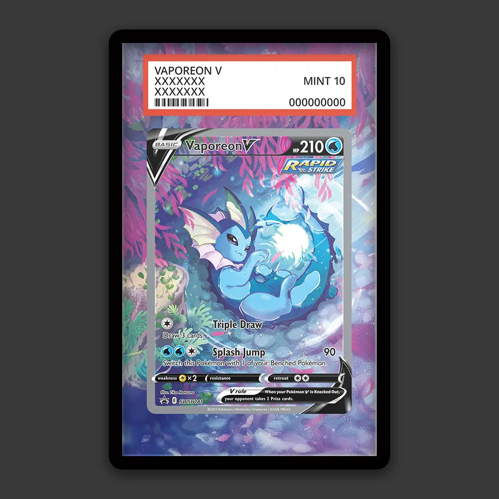 Vaporeon V - PSA Graded Display