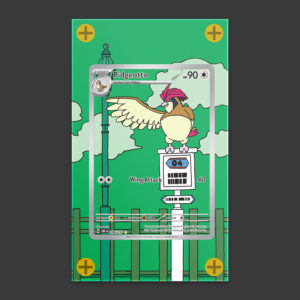 Pidgeotto - Obsidian Flames Art Frame
