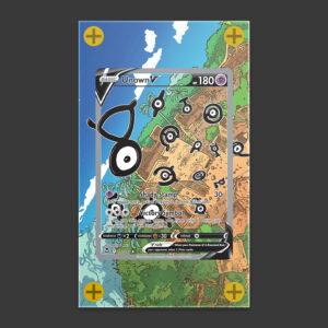 Unown V - Silver Tempest Art Frame